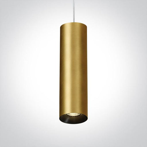 Pendant Light Brushed Brass Circular Replaceable lamp 10W Aluminium One Light SKU:63105MA/BBS - Toplightco