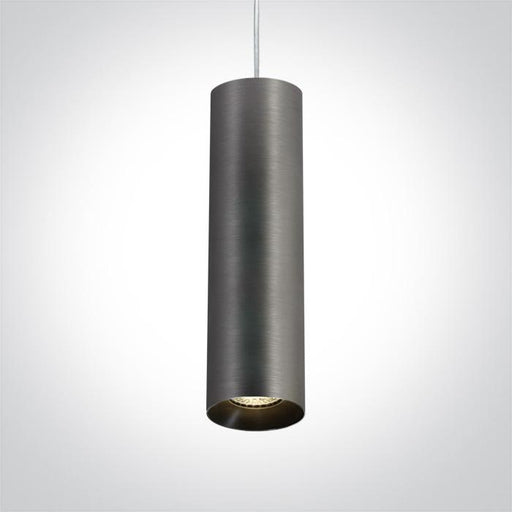 Pendant Light Metal Grey Circular Replaceable lamp 10W Aluminium One Light SKU:63105MA/MG - Toplightco