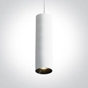 Pendant Light White Circular Replaceable lamp 10W Aluminium One Light SKU:63105MA/W - Toplightco