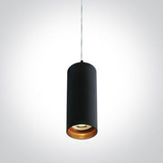 Pendant Light Black Circular Replaceable lamp 10W Aluminium One Light SKU:63105N/B - Toplightco