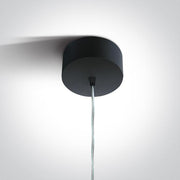 Pendant Light Black Circular Replaceable lamp 10W Aluminium One Light SKU:63105N/B - Toplightco