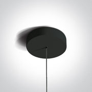 Pendant Light Black Circular Warm White LED built in 420lm 6W Aluminium One Light SKU:63108A/B/W - Toplightco