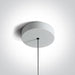 Pendant Light White Circular Warm White LED built in 420lm 6W Aluminium One Light SKU:63108A/W/W - Toplightco