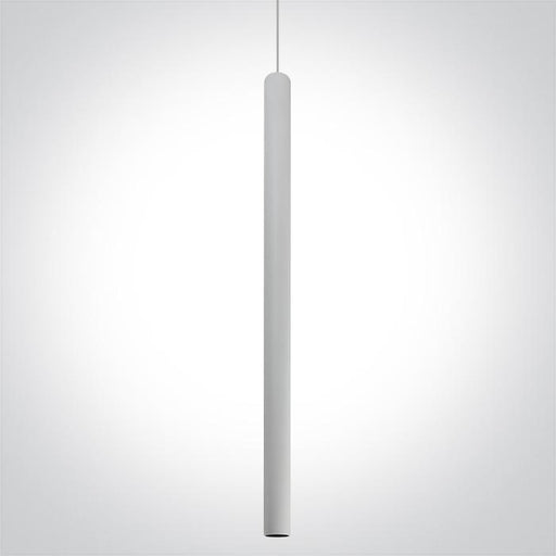 Pendant Light White Circular Warm White LED built in 420lm 6W Aluminium One Light SKU:63108A/W/W - Toplightco