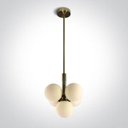 Brushed Brass Pendant 5x9w G9 100-240v - Toplightco