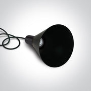 Pendant Black With Black Shade 10w 3xe27 One Light SKU:63122B/B - Toplightco