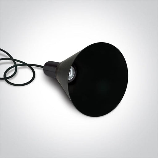 Pendant Black With Black Shade 10w 3xe27 One Light SKU:63122B/B - Toplightco