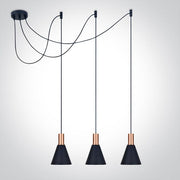 Pendant Light Copper Circular Replaceable lamp 3x10W Aluminium One Light SKU:63122B/CU - Toplightco