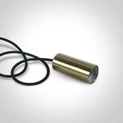 Brushed Brass Pendant Light 20w E27 One Light SKU:63124/BBS - Toplightco