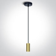 Brushed Brass Pendant Light 20w E27 One Light SKU:63124/BBS - Toplightco