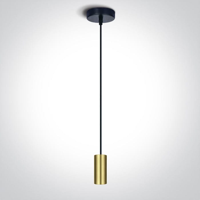 Brushed Brass Pendant Light 20w E27 One Light SKU:63124/BBS - Toplightco