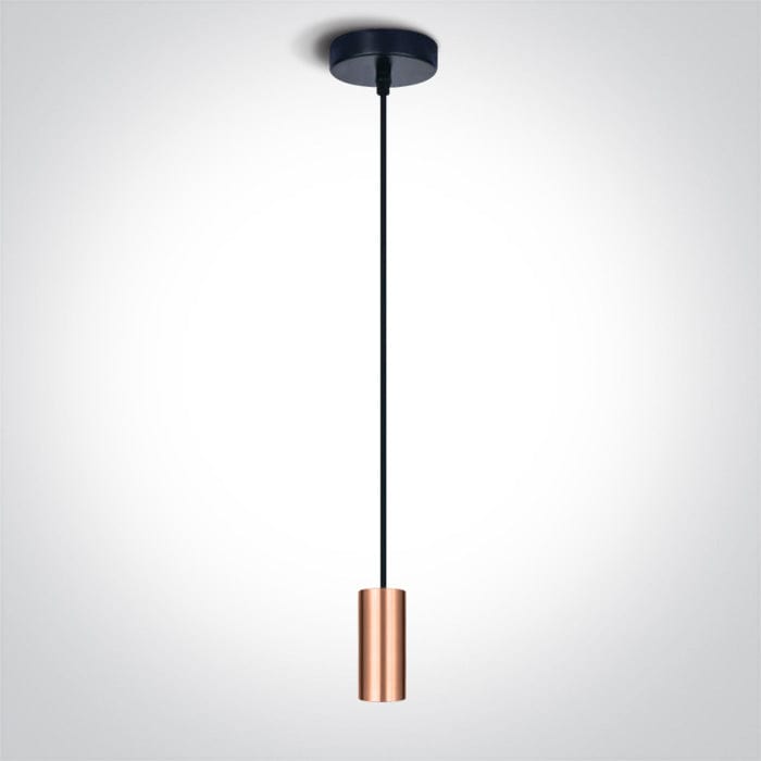 Copper Pendant Light 20w E27 One Light SKU:63124/CU - Toplightco