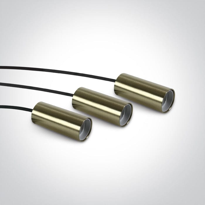 Brushed Brass Pendant 20w 5xe27 - Toplightco