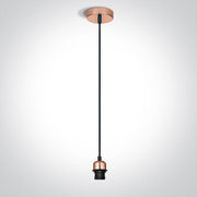 Copper Pendant Light 20w E27 One Light SKU:63126/CU - Toplightco