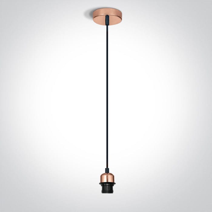 Copper Pendant Light 20w E27 One Light SKU:63126/CU - Toplightco