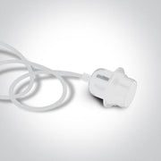 White Pendant Light 20w E27 One Light SKU:63126/W - Toplightco