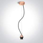 Copper Pendant Light 20w E27 One Light SKU:63126A/CU - Toplightco