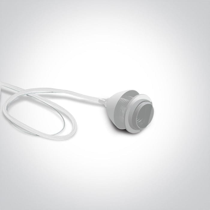 Pendant Light White Circular Replaceable lamp 20W Aluminium One Light SKU:63126A/W - Toplightco