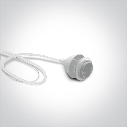 Pendant Light White Circular Replaceable lamp 20W Aluminium One Light SKU:63126A/W - Toplightco