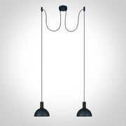 Pendant Black With Black Shade 10w 2xe27 - Toplightco
