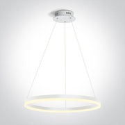 White 40W LED Pendant, IP20 suitable for residential and commercial application.

Complete with 650mA driver.



 One Light SKU:63144A/W/W