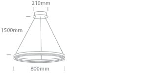 White 60W LED Pendant, IP20 suitable for residential and commercial application.

Complete with 1050mA driver.



 One Light SKU:63144B/W/W
