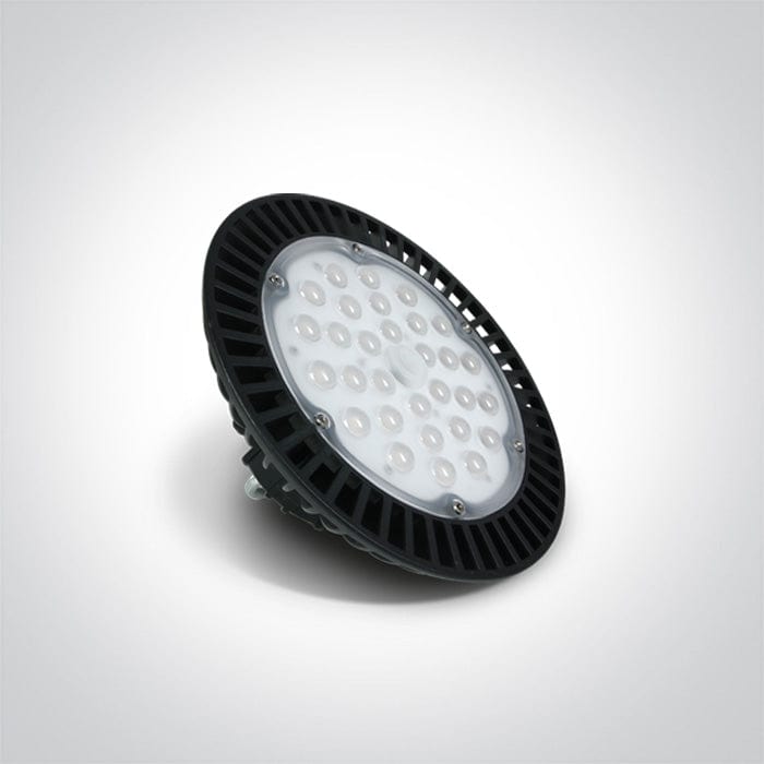 Black Led Smd 150w Ufo Cool White Ip65 230v Industrial High Bay, - Toplightco