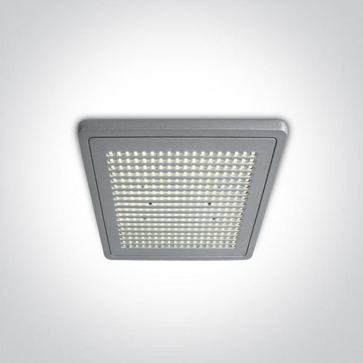 Ceiling Light Grey Rectangular Cool White LED built in 500lm 17W Die Cast One Light SKU:64010/G/C - Toplightco