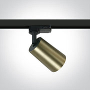 Brushed Brass 10w Gu10 Track Spotlight 100-240v Dark Light - Toplightco