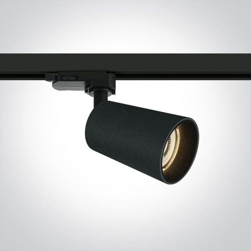 3 Circuit Black 10w Gu10 Track Spotlight 100-240v Dark Light - Toplightco