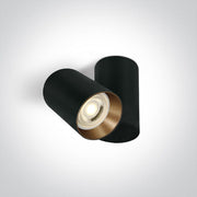 Black 10W MR16 GU10 Low Glare Adjustable Ceiling Light. 



Complete with black and brass reflectors.



 One Light SKU:65105E/B