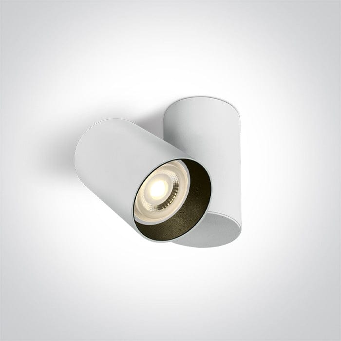 White 10W MR16 GU10 Low Glare Adjustable Ceiling Light. 



Complete with black and brass reflectors.



 One Light SKU:65105E/W