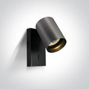 Wall Light Metal Grey Rectangular Replaceable lamp 10W Aluminium One Light SKU:65105NA/MG - Toplightco