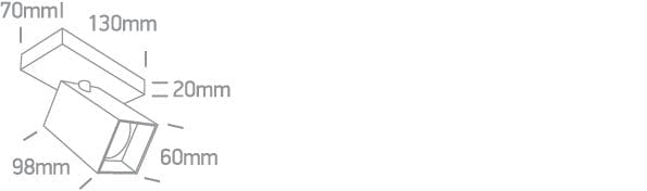 Black 10W Retro surface wall and ceiling decorative MR16 GU10 spotlight.

 One Light SKU:65105NB/B