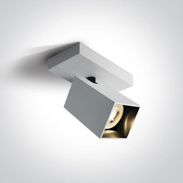 White 10W Retro surface wall and ceiling decorative MR16 GU10 spotlight.

 One Light SKU:65105NB/W