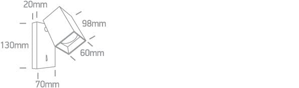 Black 10W Retro surface wall decorative MR16 GU10 spotlight.

 One Light SKU:65105NBA/B