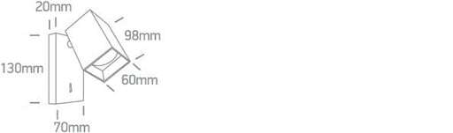 Black 10W Retro surface wall decorative MR16 GU10 spotlight.

 One Light SKU:65105NBA/B