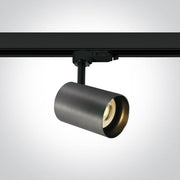 3 Circuit Tracklight Metal Grey Circular Replaceable lamp Aluminium One Light SKU:65105NT/MG - Toplightco