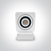 Wall & Ceiling Light White Rectangular Warm White LED built in 594lm 7W Aluminium One Light SKU:65107/W/W - Toplightco