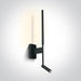 Wall Light Black Rectangular Warm white LED built in 530lm 3W+6W Metal + Aluminium One Light SKU:65144/B/W - Toplightco