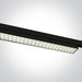 3 Circuit Tracklight Black Rectangular Cool White LED built in 2700lm 30W Aluminium One Light SKU:65170AT/B/C - Toplightco
