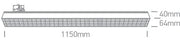 White Led 60w Cool White Linear Track Light Ip20 230v - Toplightco