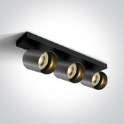 Wall Light Metal Grey Rectangular Replaceable lamp 3x10W Aluminium One Light SKU:65305N/MG - Toplightco