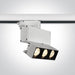 3 Circuit Tracklight White Rectangular Warm White LED built in 960lm 12W Die Cast One Light SKU:65306BT/W/W - Toplightco