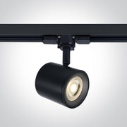 3 Circuit Tracklight Black Circular Replaceable GU10 lamp Aluminium One Light SKU:65520T/B - Toplightco
