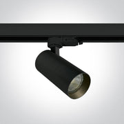 3 Circuit Tracklight Black Circular Replaceable lamp Aluminium One Light SKU:65522T/B - Toplightco