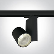 3 Circuit Tracklight Black Circular Cool White LED built in 1300lm 15W Aluminium One Light SKU:65611NT/B/C - Toplightco