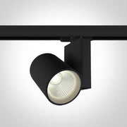 3 Circuit Tracklight Black Circular Cool White LED built in 2500lm 30W Aluminium One Light SKU:65612NT/B/C - Toplightco