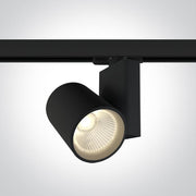 3 Circuit Tracklight Black Circular Warm White LED built in 2400lm 30W Aluminium One Light SKU:65612NT/B/W - Toplightco