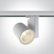 3 Circuit Tracklight White Circular Warm White LED built in 2400lm 30W Aluminium One Light SKU:65612NT/W/W - Toplightco